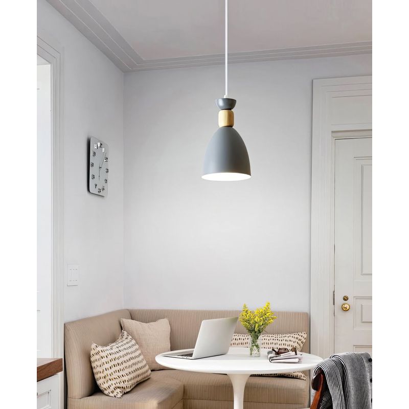 Casa si Gradina - Corpuri si surse de iluminat - Lustre si pendule - Lustra Timeless LuminiLux, Gri, 14 cm, Metal, E27 - Infinity.ro