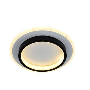 Plafoniera Celyus LuminiLux, Alb + Negru, 24 x 24 cm, Metal