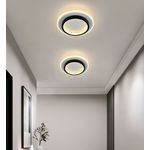 Casa si Gradina - Corpuri si surse de iluminat - Plafoniere, aplice si spoturi - Plafoniera Celyus LuminiLux, Alb + Negru, 24 x 24 cm, Metal - Infinity.ro