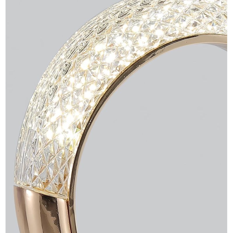 Casa si Gradina - Corpuri si surse de iluminat - Veioze si lampi - Veioze - Lampa Élégance LuminiLux, Auriu, 20 x 23 cm, Metal, LED - Infinity.ro