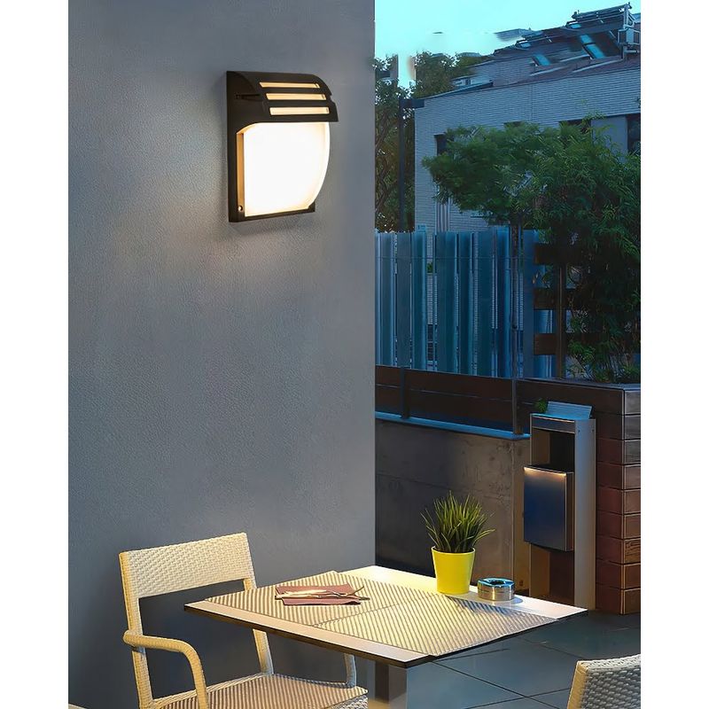 Casa si Gradina - Corpuri si surse de iluminat - Plafoniere, aplice si spoturi - Aplica AstralAesthetics, LuminiLux, Negru, 25 x 18 cm, Metal, Led - Infinity.ro