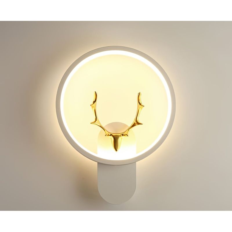 Casa si Gradina - Corpuri si surse de iluminat - Veioze si lampi - Veioze - Lampa Eleganza, LuminiLux, Alb, 23 x 20 cm, Metal, LED - Infinity.ro