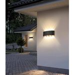 Casa si Gradina - Corpuri si surse de iluminat - Plafoniere, aplice si spoturi - Aplica Radiant Elegance LuminiLux, Negru, 22 x 8 x 5 cm, Metal, LED - Infinity.ro