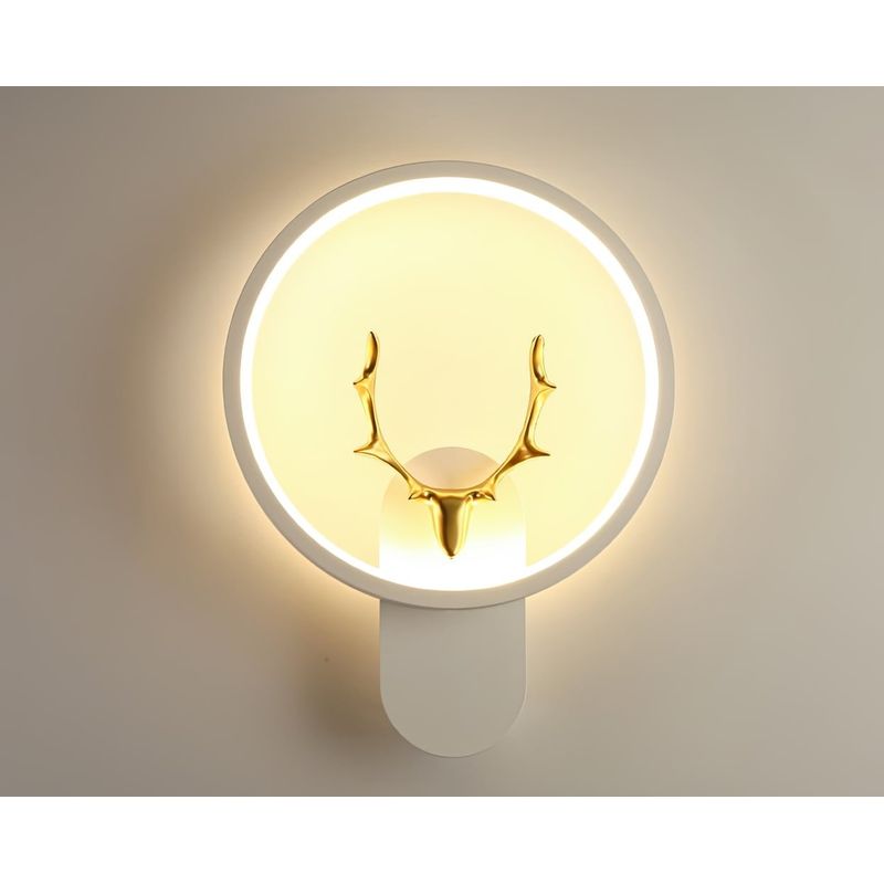 Casa si Gradina - Corpuri si surse de iluminat - Veioze si lampi - Veioze - Lampa Eleganza, LuminiLux, Alb, 23 x 20 cm, Metal, LED - Infinity.ro