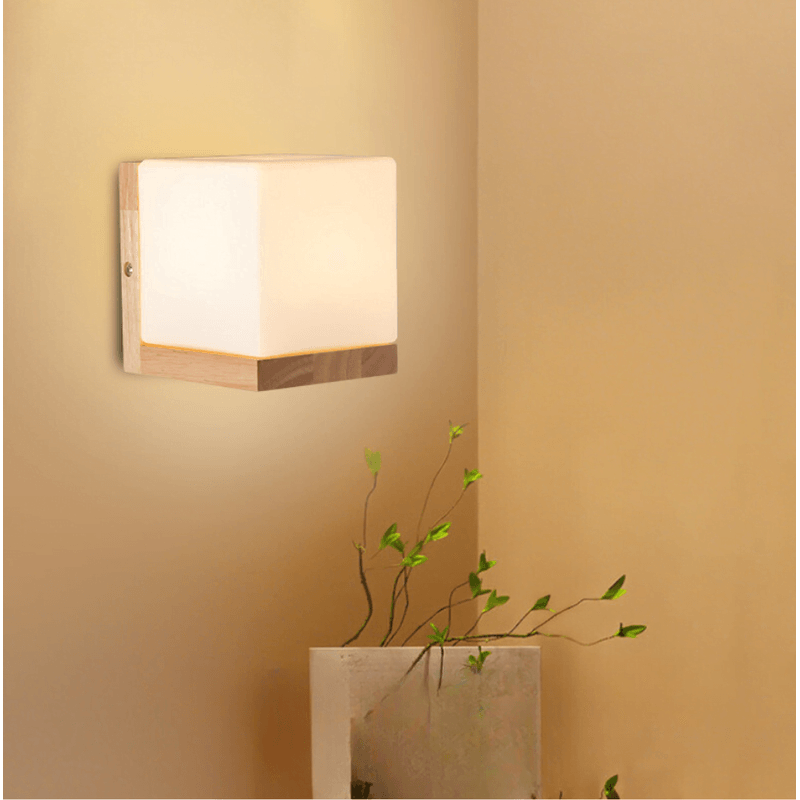 Casa si Gradina - Corpuri si surse de iluminat - Veioze si lampi - Veioze - Lampa Cosmos, LuminiLux, Stejar, Lemn, 14 x 14  cm - Infinity.ro