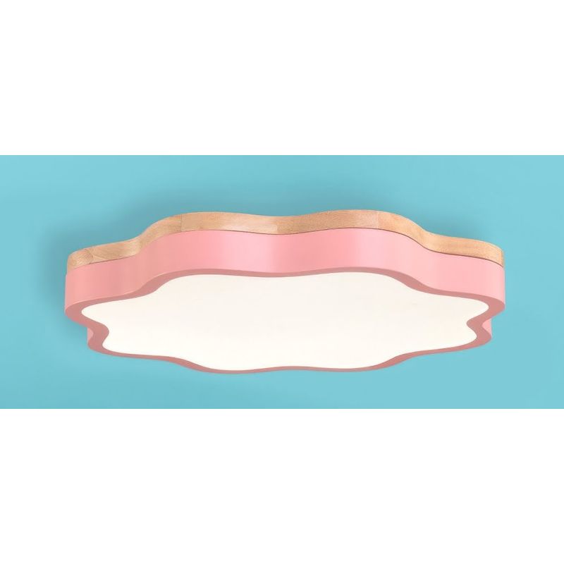 Casa si Gradina - Corpuri si surse de iluminat - Plafoniere, aplice si spoturi - Plafoniera Stelyo LuminiLux, Roz, 50  cm,  Metal + Acril, LED - Infinity.ro