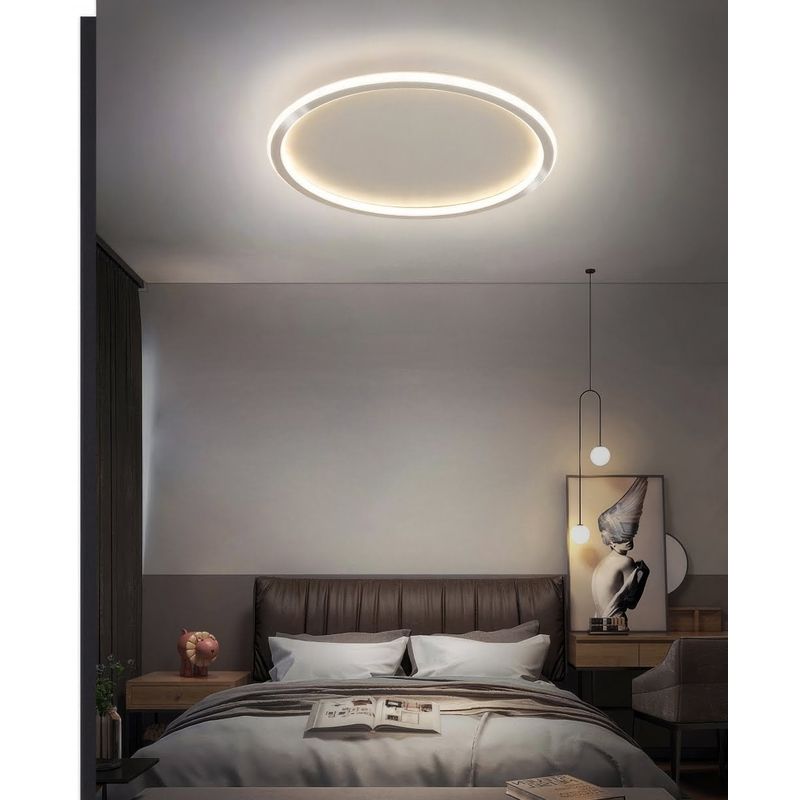 Casa si Gradina - Corpuri si surse de iluminat - Plafoniere, aplice si spoturi - Plafoniera Eliq LuminiLux, Alb, 40  cm, Metal + Acril, LED - Infinity.ro