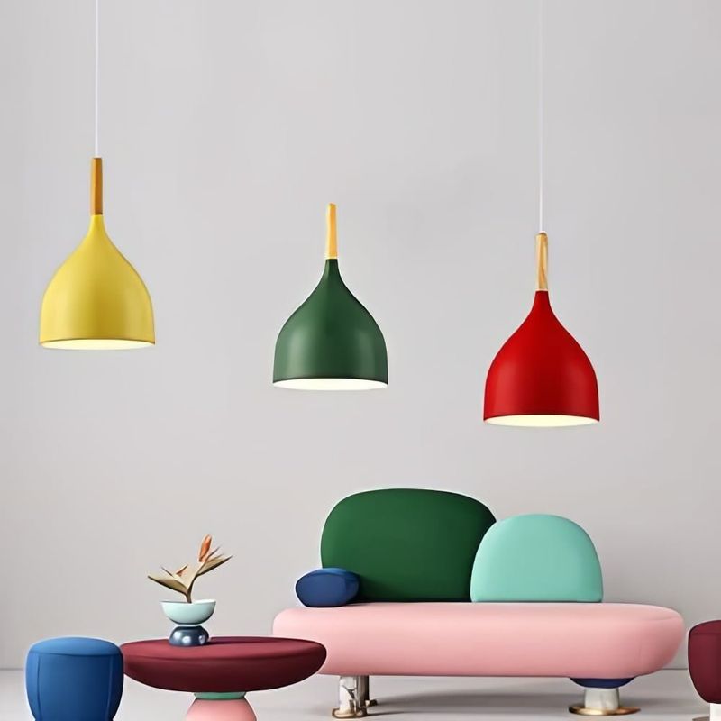 Casa si Gradina - Corpuri si surse de iluminat - Lustre si pendule - Lustra Ethereal LuminiLux, Verde, 17 cm, Metal, E27 - Infinity.ro