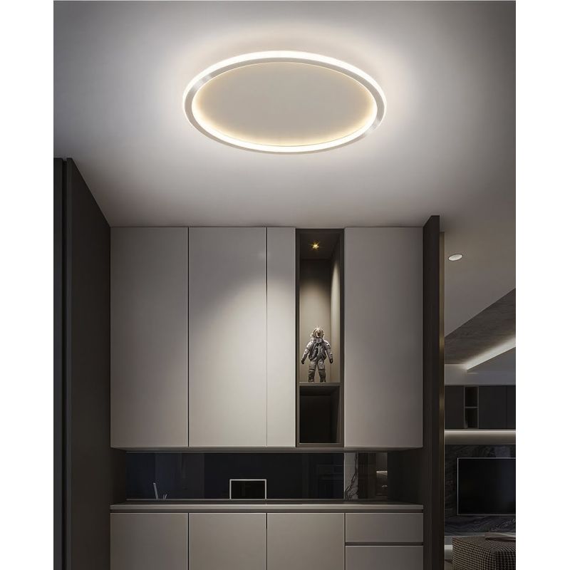 Casa si Gradina - Corpuri si surse de iluminat - Plafoniere, aplice si spoturi - Plafoniera Eliq LuminiLux, Alb, 40  cm, Metal + Acril, LED - Infinity.ro