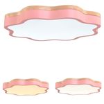 Casa si Gradina - Corpuri si surse de iluminat - Plafoniere, aplice si spoturi - Plafoniera Stelyo LuminiLux, Roz, 50  cm,  Metal + Acril, LED - Infinity.ro