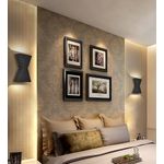 Casa si Gradina - Corpuri si surse de iluminat - Plafoniere, aplice si spoturi - Aplica Korso LuminiLux, Negru, 16 x 16  cm,  Metal,  LED - Infinity.ro