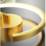 Casa si Gradina - Corpuri si surse de iluminat - Plafoniere, aplice si spoturi - Aplica Sea Sey, LuminiLux,  Auriu, 25  cm, Acril, LED - Infinity.ro