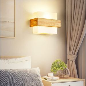 Lampa  Nuba LuminiLux, 22 x 16  cm, Stejar, Lemn