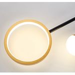 Casa si Gradina - Corpuri si surse de iluminat - Veioze si lampi - Veioze - Lampa Stellare, LuminiLux, Auriu + Negru,  55 x 18 cm, Metal, LED - Infinity.ro