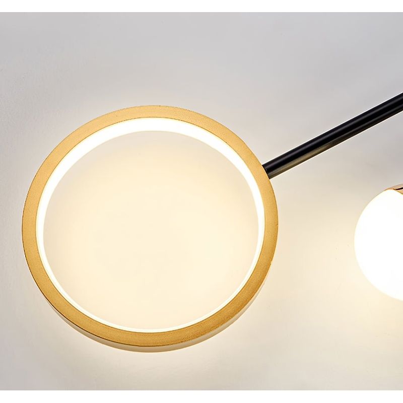 Casa si Gradina - Corpuri si surse de iluminat - Veioze si lampi - Veioze - Lampa Stellare, LuminiLux, Auriu + Negru,  55 x 18 cm, Metal, LED - Infinity.ro