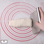 Casa si Gradina - Bucatarie si vesela - Ustensile bucatarie - Ustensile ornare prajituri - Cutit/Racleta  pentru Taiat Aluat Feliere Alimente Ornare Tort sau Prajituri Gradat Glixicom Inox 15 x 13 cm - Infinity.ro