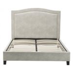 Casa si Gradina - Mobilier - Paturi si accesorii - Paturi - Pat Albert, 160 x 200 cm, tapitat stofa bej, somiera inclusa - Infinity.ro