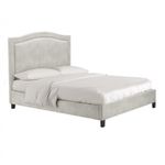 Casa si Gradina - Mobilier - Paturi si accesorii - Paturi - Pat Albert, 160 x 200 cm, tapitat stofa bej, somiera inclusa - Infinity.ro