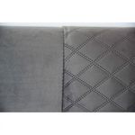 Casa si Gradina - Mobilier - Paturi si accesorii - Paturi - Pat Oslo, 160 x 200 cm, tapitat catifea gri, somiera inclusa - Infinity.ro