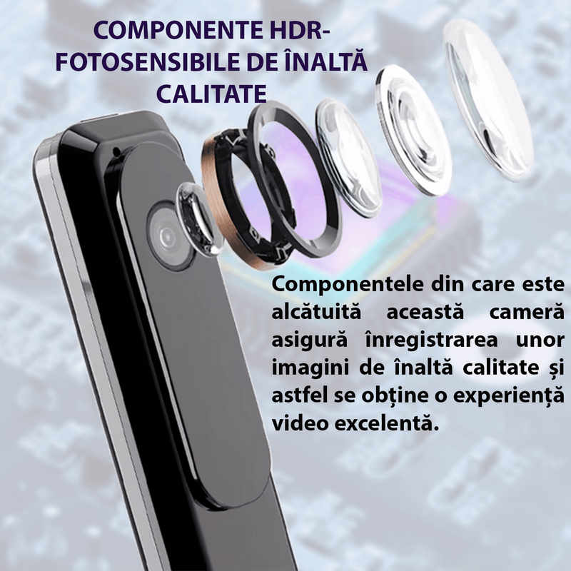 Laptop, Telefoane si Tablete - Wearables si gadgeturi - Gadgeturi - Dispozitive spionaj - Camera video, N1, 1080p, autonomie 4 ore, viziune nocturna, detectie a miscarii - Infinity.ro