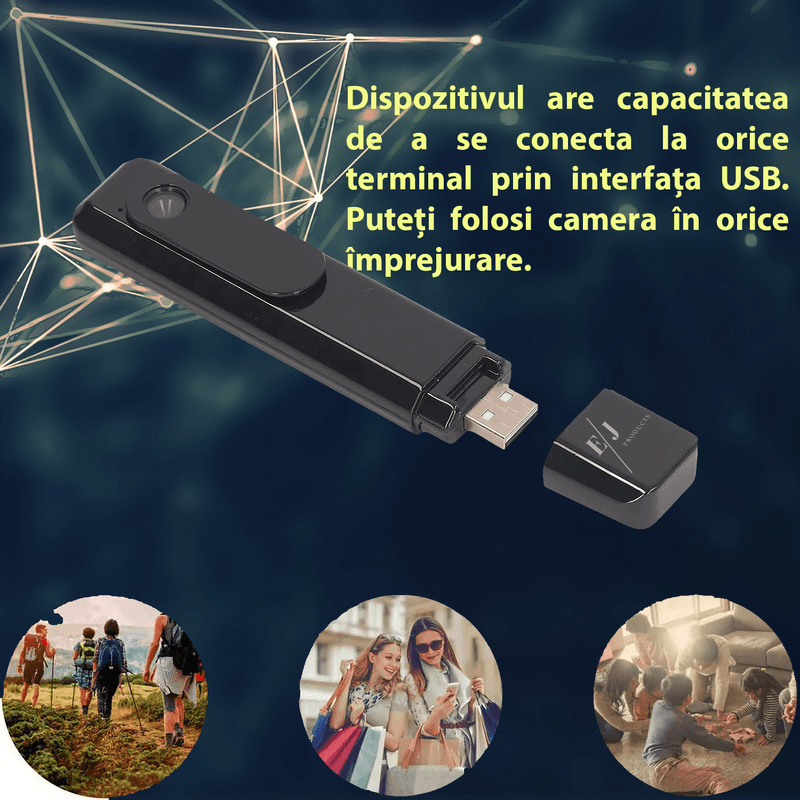 Laptop, Telefoane si Tablete - Wearables si gadgeturi - Gadgeturi - Dispozitive spionaj - Camera video, N1, 1080p, autonomie 4 ore, viziune nocturna, detectie a miscarii - Infinity.ro