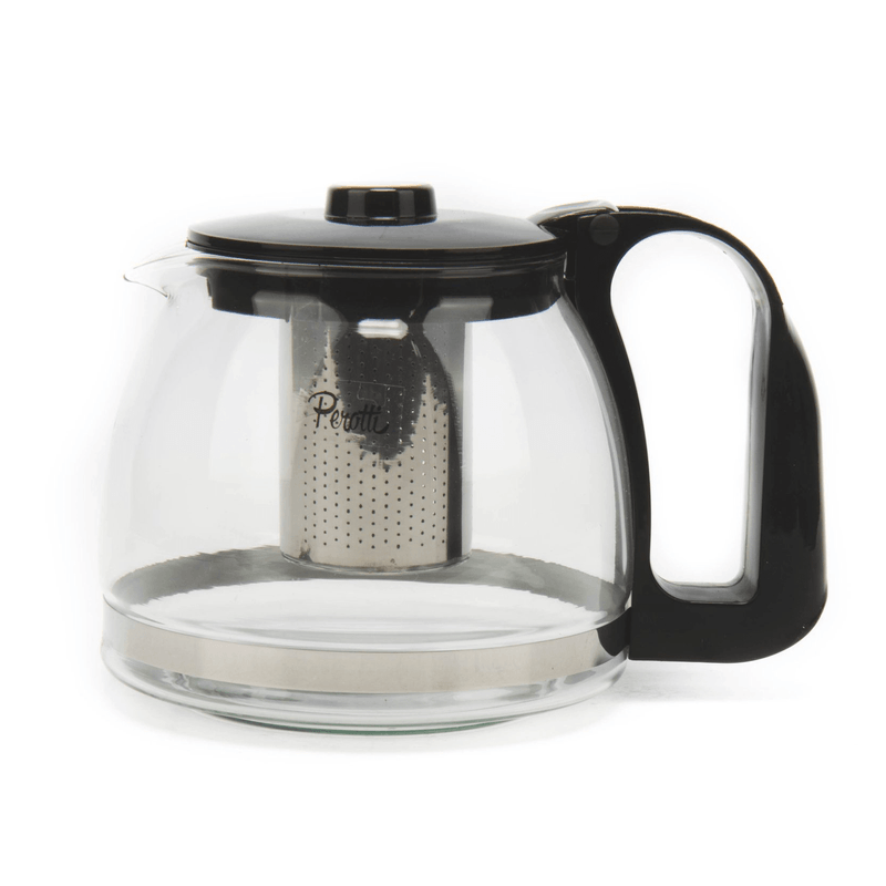 Casa si Gradina - Bucatarie si vesela - Vase pentru gatit - Ceainice si infuzoare - Ceainic cu Infuzor din Sticla si Plastic Negru,  700mI ABYZ - Infinity.ro