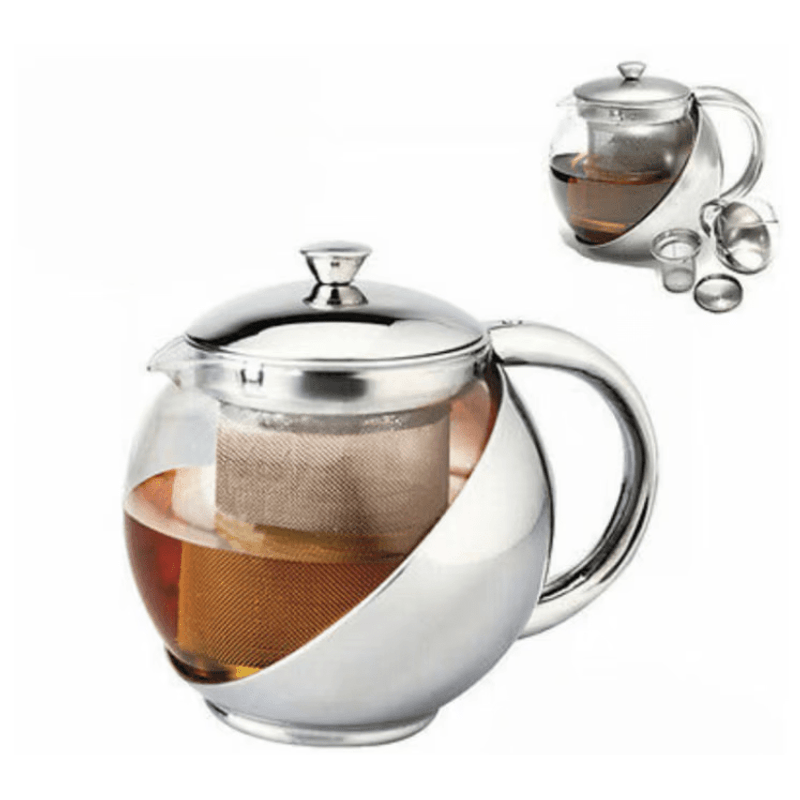 Casa si Gradina - Bucatarie si vesela - Vase pentru gatit - Ceainice si infuzoare - Ceainic cu Infuzor din Sticla si Inox,  750mI ABYZ - Infinity.ro