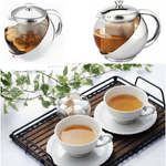 Casa si Gradina - Bucatarie si vesela - Vase pentru gatit - Ceainice si infuzoare - Ceainic cu Infuzor din Sticla si Inox,  750mI ABYZ - Infinity.ro