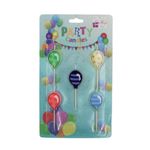 Casa si Gradina - Decoratiuni - Decoratiuni petrecere - Accesorii pentru petrecere - Set 5 lumanari party baloane colorate - Infinity.ro