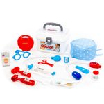 Jucarii, Copii si Bebe - Jucarii si jocuri - Jucarii de rol - Set joaca doctor - Set doctor in gentuta, 15 piese, 21.1 x 17.5 x 15.5 cm, Polesie - Infinity.ro