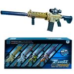 Jucarii, Copii si Bebe - Jucarii si jocuri - Jucarii de rol - Arme de jucarie - Mitraliera cu gloante burete, cu baterii - Infinity.ro