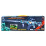 Jucarii, Copii si Bebe - Jucarii si jocuri - Jucarii de rol - Arme de jucarie - Mitraliera automata cu bile gel si accesorii, bleu - Infinity.ro