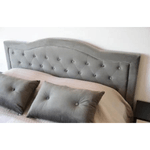 Casa si Gradina - Mobilier - Paturi si accesorii - Paturi - Pat, 160 x 200 cm, Terasino gri cu 4 sertare, tapitat catifea, somiera inclusa - Infinity.ro