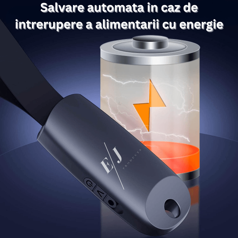 Laptop, Telefoane si Tablete - Wearables si gadgeturi - Gadgeturi - Dispozitive spionaj - Mini reportofon spion, S26, 32GB, stocare 180 ore, activare vocala, MP3, stand-by 30 zile, reducere de zgomot, negru - Infinity.ro