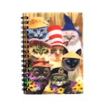Carti si Birotica - Papetarie - Agende si calendare - Agende si carnete - Carnetel zoo cu spirala 3D Cats In Hats - Infinity.ro