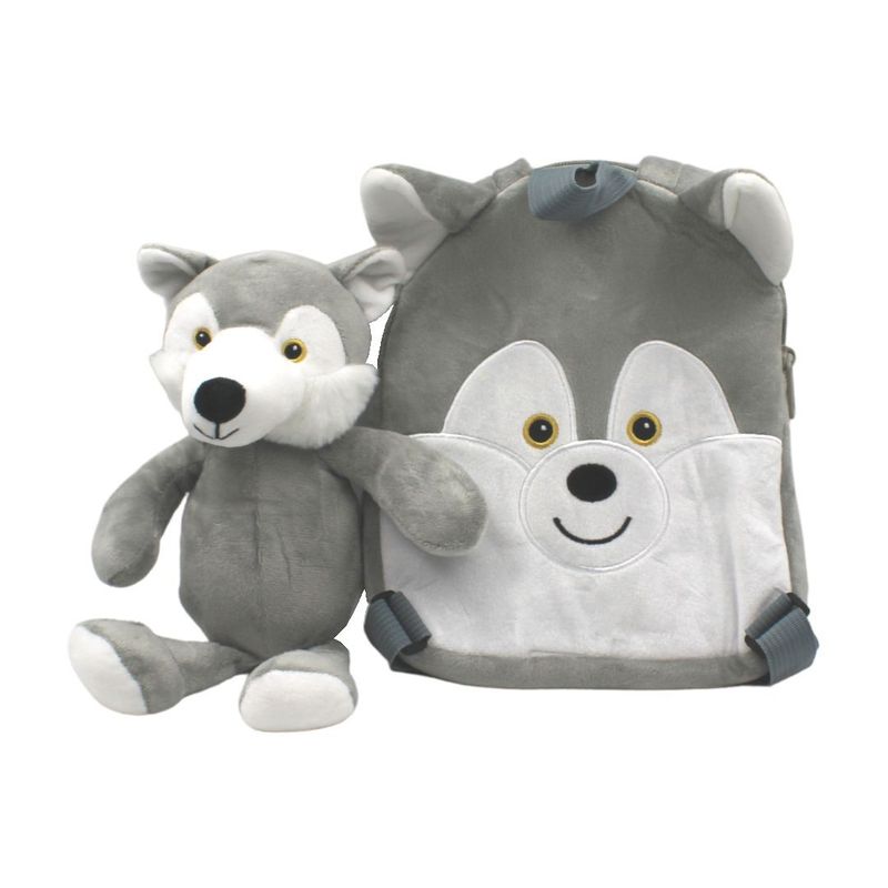 Carti si Birotica - Rechizite - Rucsacuri si genti scolare - Ghiozdan reversibil catelus plus detasabil 21cm - Infinity.ro