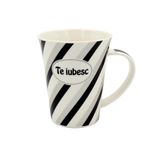 Market - Cadouri - Cadouri personalizate - Cana din portelan personalizata cu mesaj "Te iubesc" - Infinity.ro