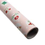 Carti si Birotica - Birotica - Articole ambalare - Hartie ambalat Craciun 200x70cm roz globuri - Infinity.ro
