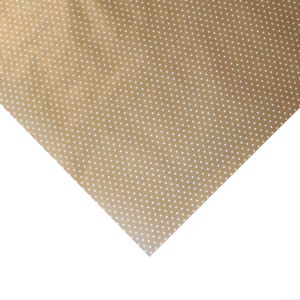 Hartie pentru ambalat cadouri Kraft Vintage 200x70 cm buline albe