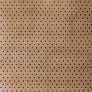 Hartie pentru ambalat cadouri Kraft Vintage 200x70 cm buline rosii
