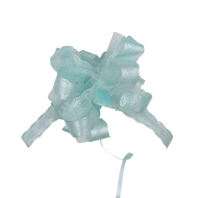 Market - Cadouri - Pungi cadou si accesorii - Funda nunta cu autoformare tulle 20cm light turcoaz - Infinity.ro