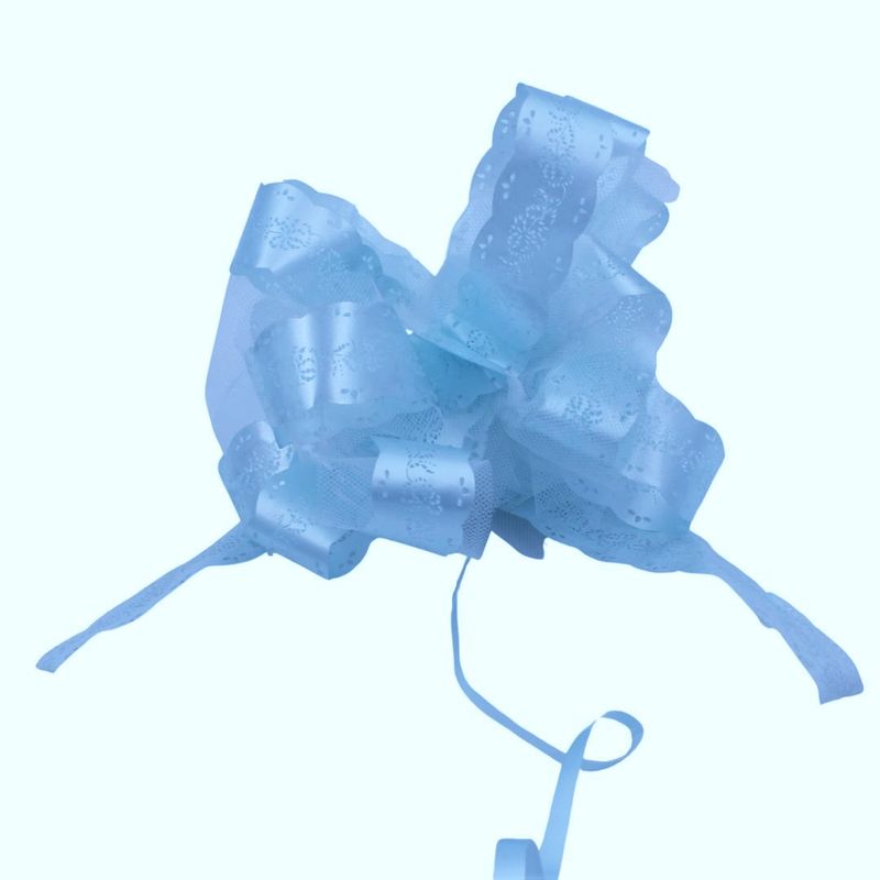Market - Cadouri - Pungi cadou si accesorii - Funda nunta cu autoformare tulle 20cm albastru - Infinity.ro