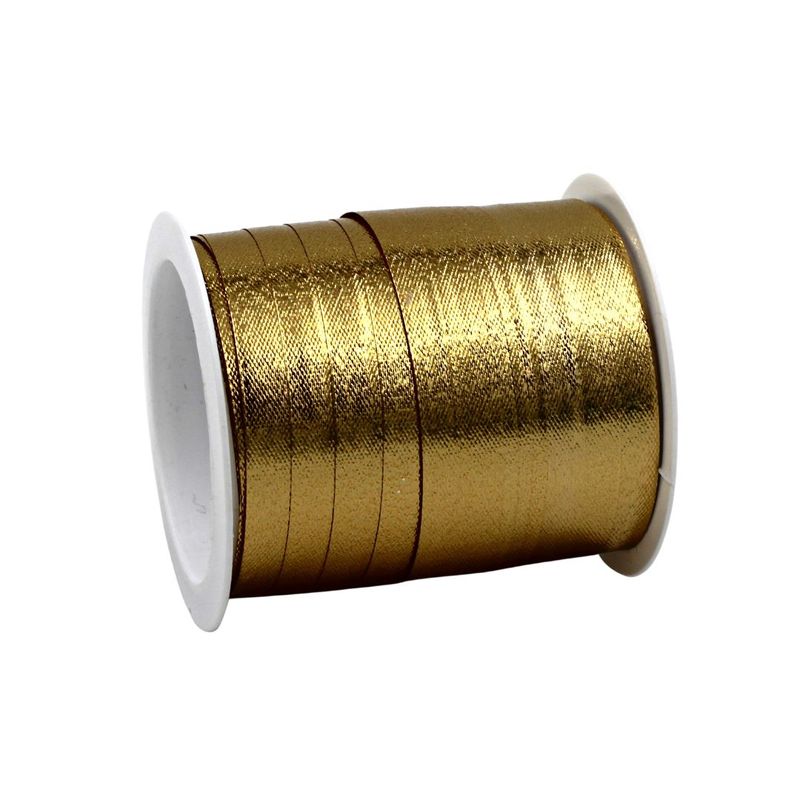 Carti si Birotica - Birotica - Articole ambalare - Minirola rafie auriu metalizat 10m x 10mm - Infinity.ro