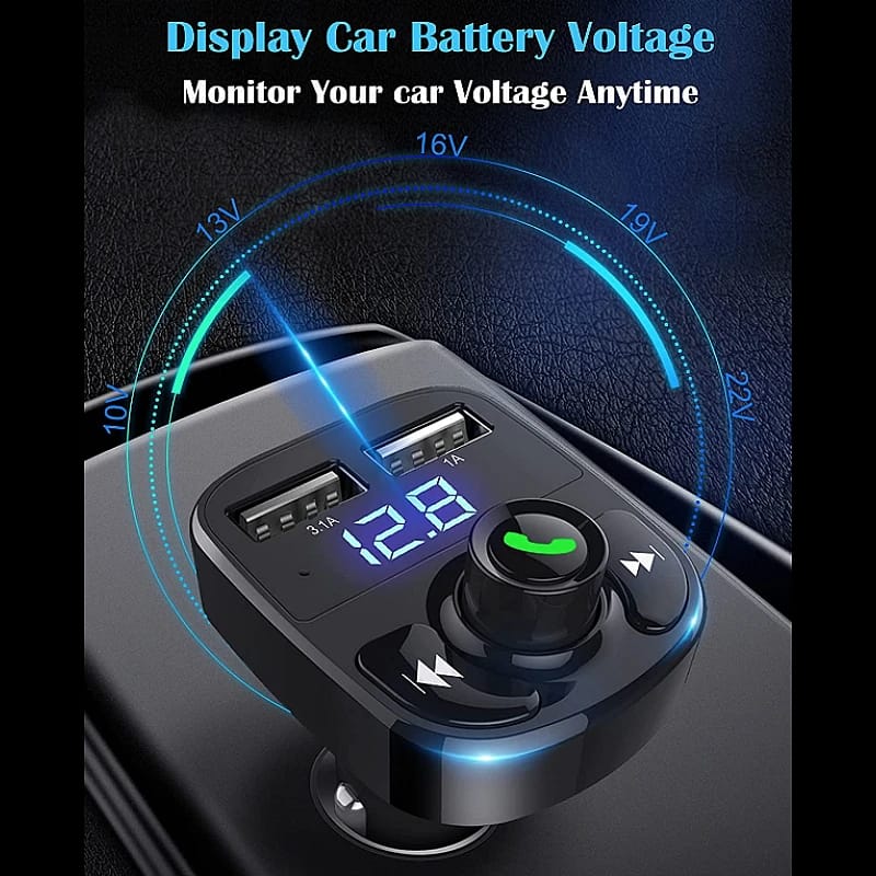 Auto si Moto - Electronice auto - Multimedia auto - Modulator FM Wireless MP3 X8 dual USB Charger - Infinity.ro