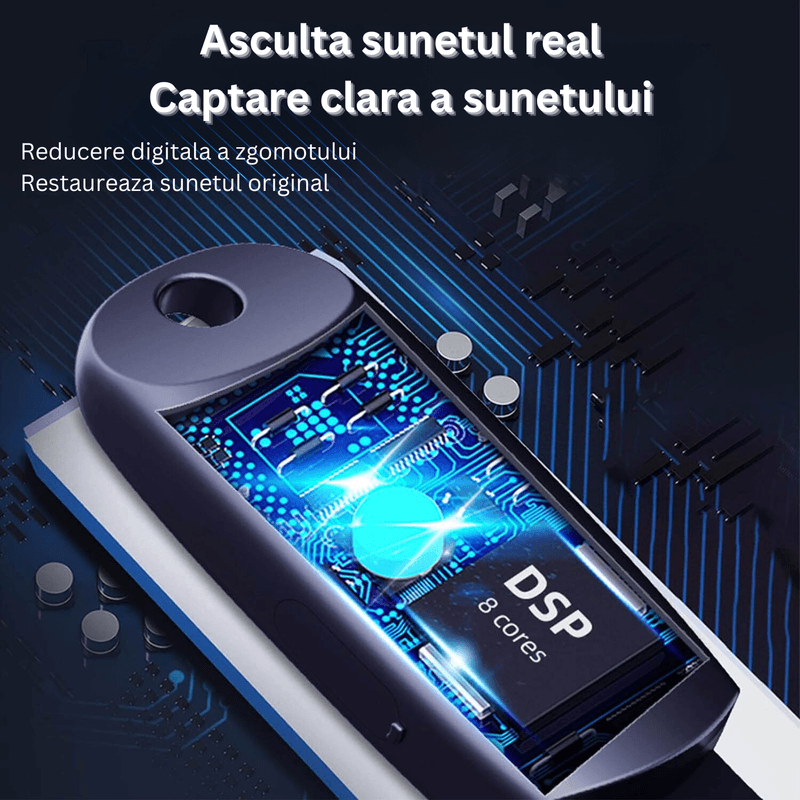 Laptop, Telefoane si Tablete - Wearables si gadgeturi - Gadgeturi - Dispozitive spionaj - Mini reportofon spion, S26, 8GB, capacitate stocare 45 ore, activare vocala, MP3, stand-by 30 zile, reducere de zgomot - Infinity.ro