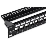 Casa si Gradina - Electrice - Smart Home - Accesorii control acces si supraveghere - Patch Panel ecranat 24 porturi blank keystone 1U - TRENDnet TC-KP24S - Infinity.ro