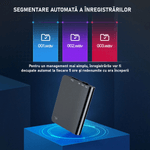 Laptop, Telefoane si Tablete - Wearables si gadgeturi - Gadgeturi - Dispozitive spionaj - Mini reportofon spion, Q61, 32GB, autonomie 24 ore, capacitate inregistrare 768 ore, reducere a zgomotului de fundal - Infinity.ro