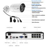 Laptop, Telefoane si Tablete - Wearables si gadgeturi - Gadgeturi - Dispozitive spionaj - Sistem supraveghere video 4 camere exterior/interior 5MP, AI, RLK8-410B4, 8 canale, PoE IP67, NVR, 4K, HDD 2TB - Infinity.ro