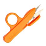 Casa si Gradina - Decoratiuni - DIY - Articole mercerie - Forfecuta de finisat cu manere din plastic, lungime 10 cm - portocaliu - Infinity.ro
