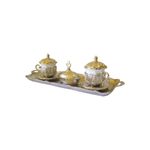 Casa si Gradina - Bucatarie si vesela - Cani si pahare - Cani si cesti - Set cafea turcesc, 9 piese, 37x15cm, zamac, Arsal - Argintiu - Infinity.ro